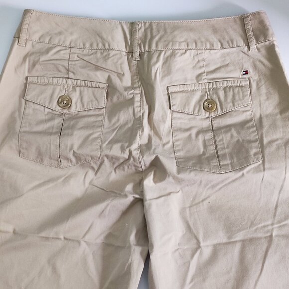 Tommy Hilfiger lightweight summer capri pants cream women's size 10 - Picture 4 of 14